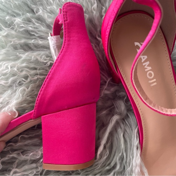 Hot Pink Heeled Sandals - Picture 8 of 8